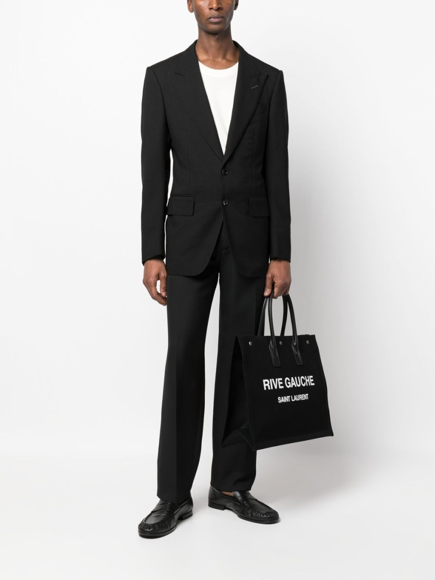 SAINT LAURENT RIVE GAUCHE トートバッグ　黒迷彩 Thumbnail-822883FAEG23269_A.