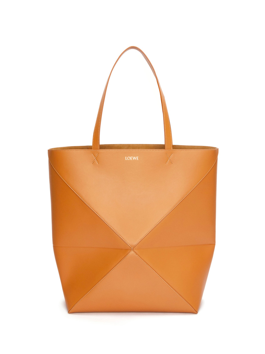 Loewe Light Brown Xl Puzzle Fold Tote Bag In Light Brown