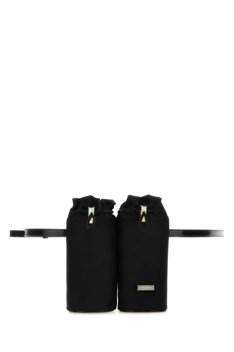 【関税&送料込】Salvatore Ferragamo Black Econyl Belt Bag Ferragamo Black Econyl Belt Bag for Men Online USA at