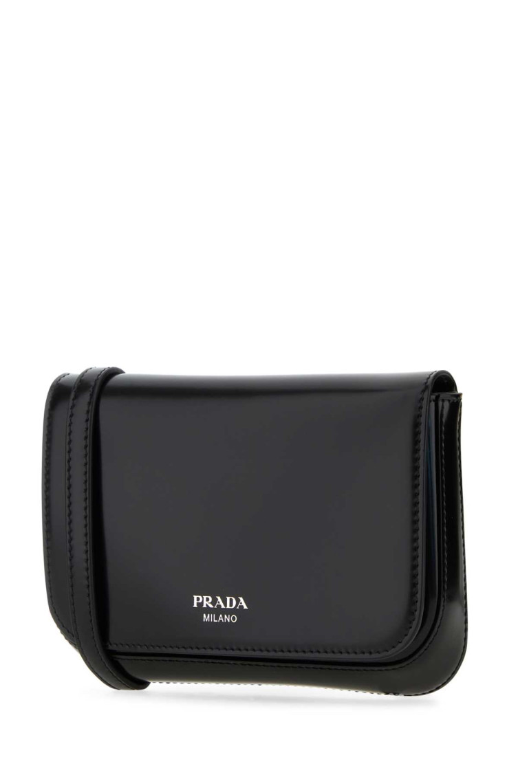 Prada Black leather crossbody bag for Men Online USA at Darveys.com