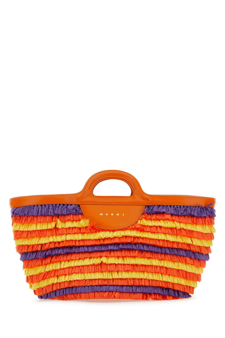 Marni Multicolor Fabric Tropicalia Summer Handbag In Multicolor
