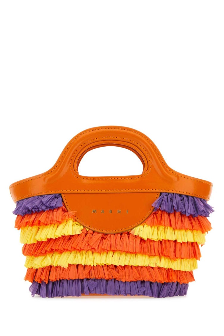 Shop Marni Multicolor Fabric Micro Tropicalia Summer Handbag