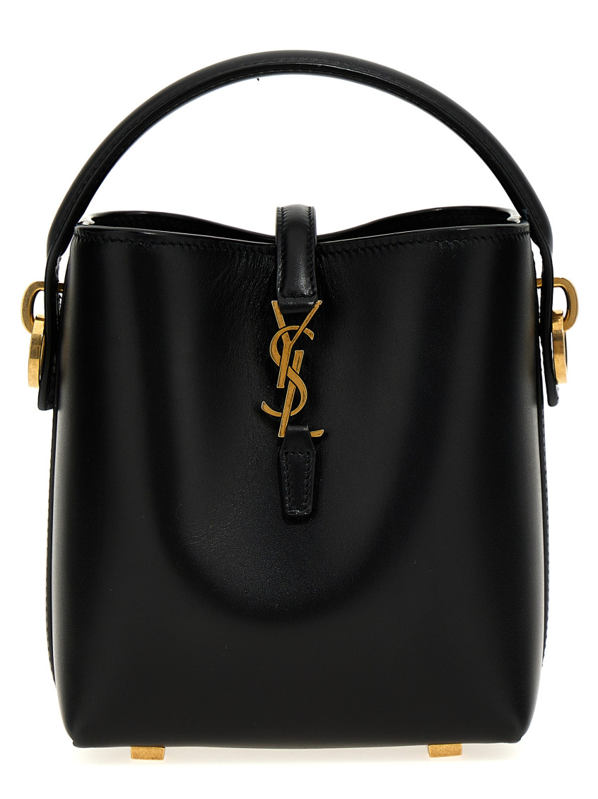 Saint Laurent Le 37 Mini Crossbody Bags Black In Black