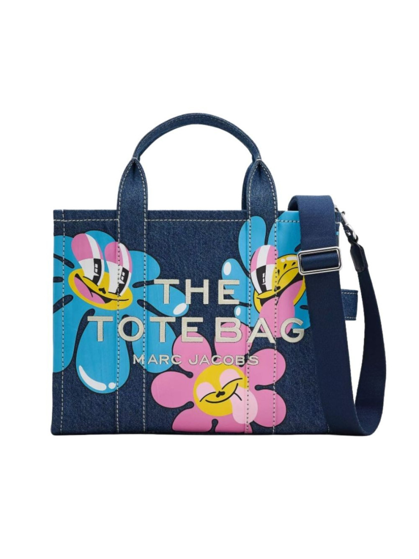 Marc Jacobs Denim Daisy Medium Tote In Blue