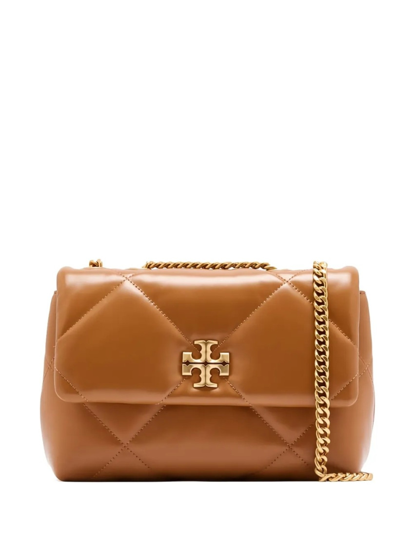 Tory Burch Brown Kira Diamond Small Shoulder Bag In Brown