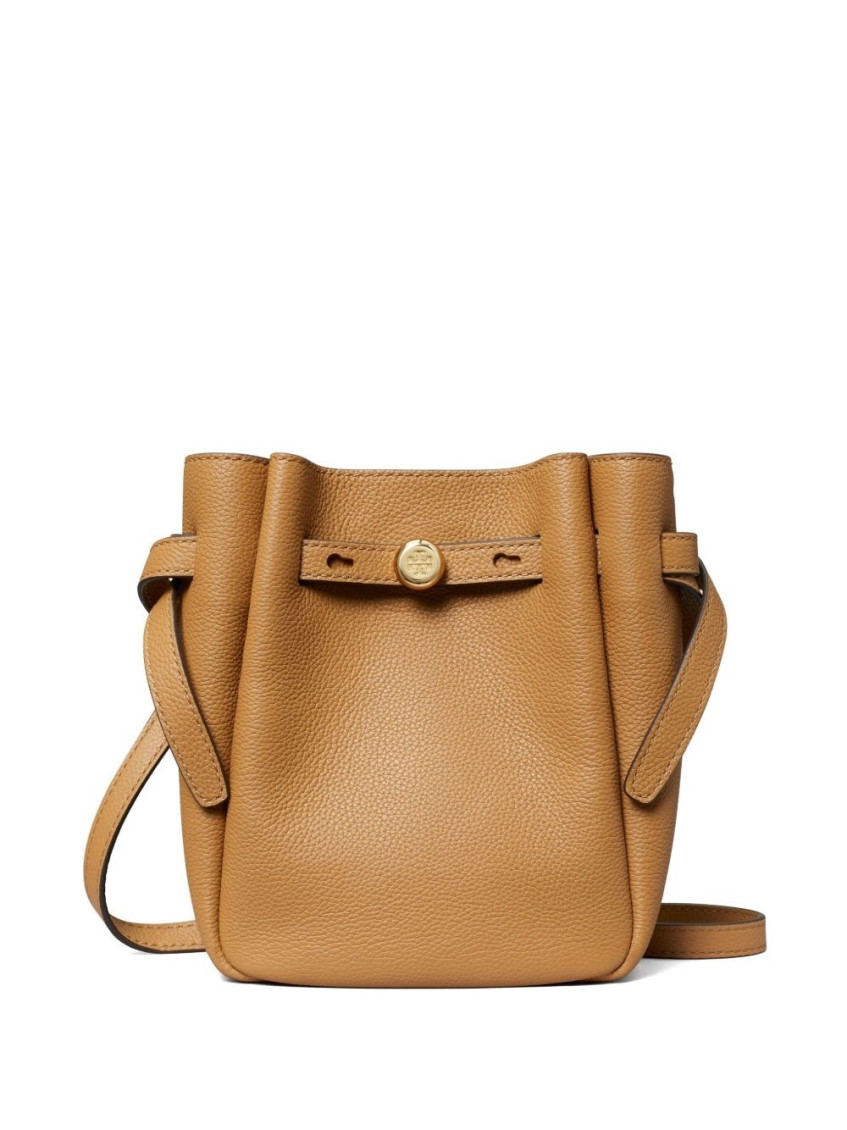 Tory Burch Small Leather Romy Crossbody In Brown