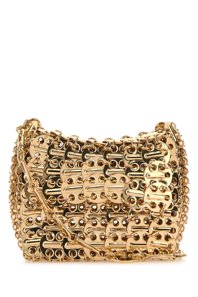 Rabanne Golden Chain-mail Shoulder Bag In Golden