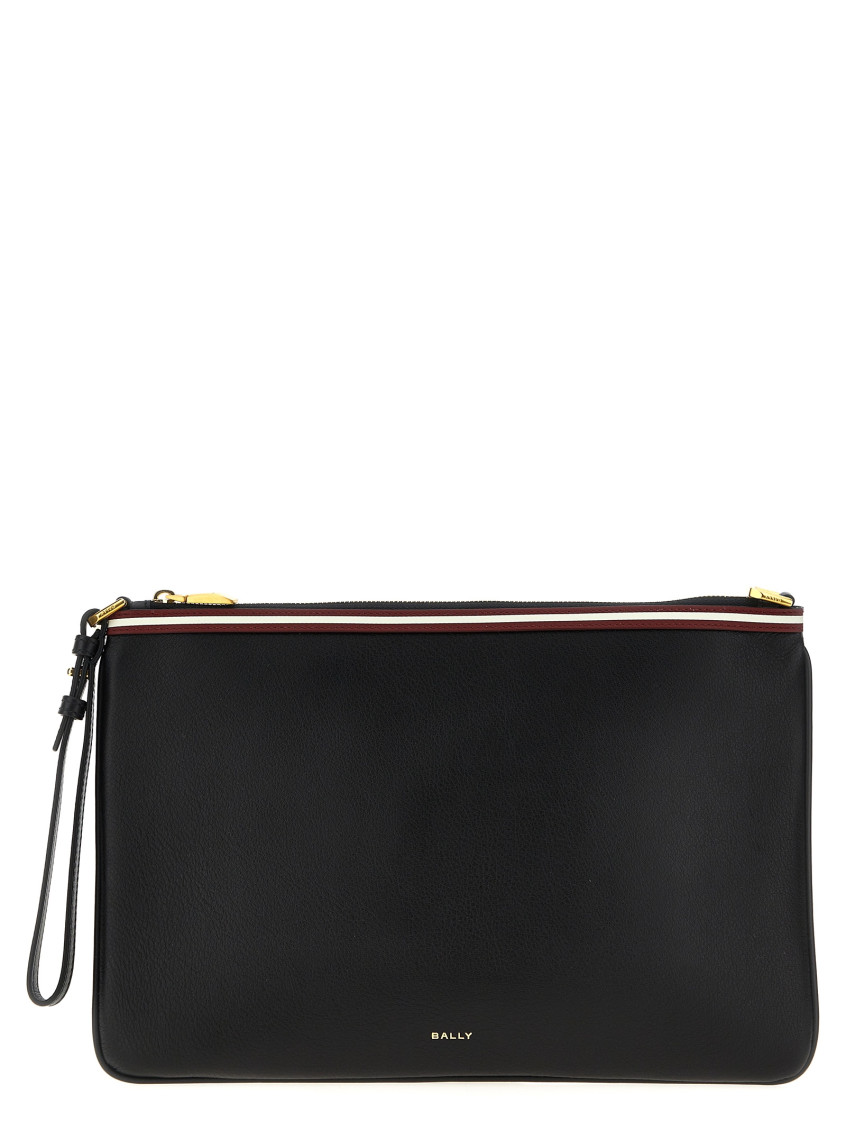 Bally Black Code Clutch In Black