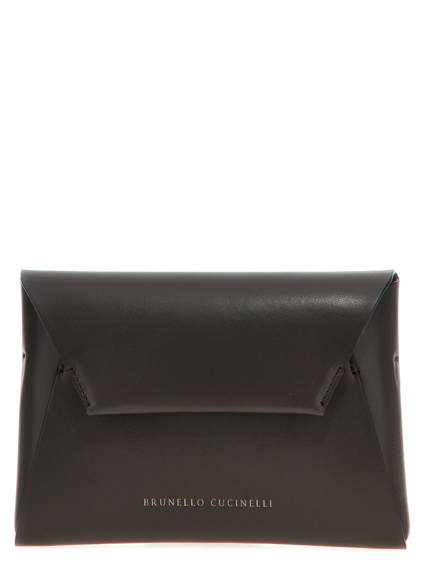 Shop Brunello Cucinelli Brown Monile Clutch