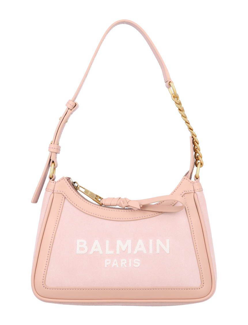 Balmain B-army Shoulder Bag In Beige