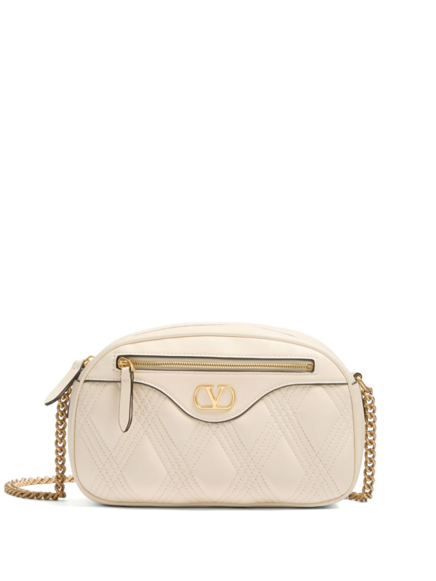 Valentino Garavani Garavani Quiltie Shoulder Bag 67 In Quilted Nappa Woman Ivory Uni