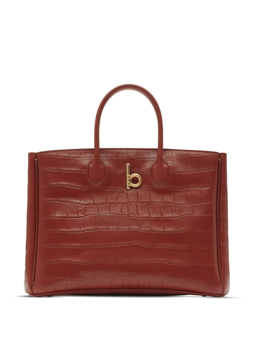 Burberry Small Rocking Horse Tote Bag In Red