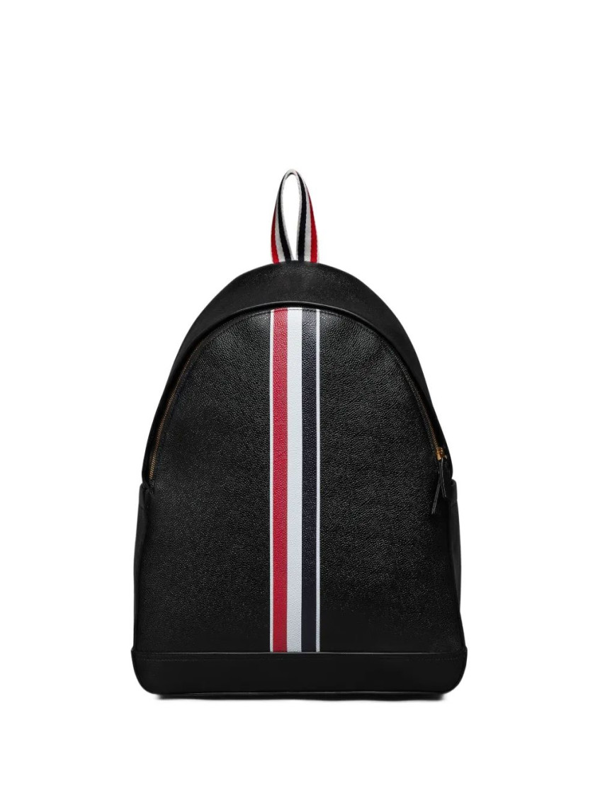 Thom Browne Black Rwb Stripe Backpack