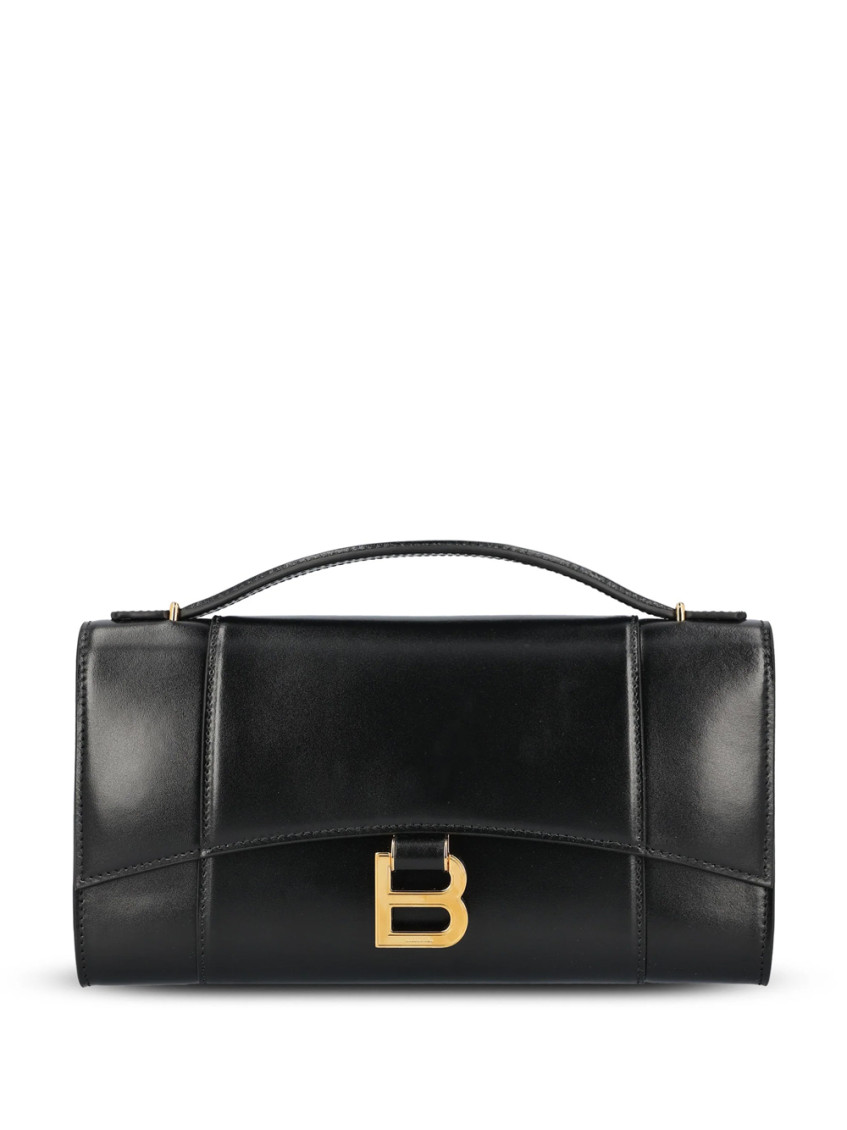 Balenciaga Women Horglss Poch Leather Handbag