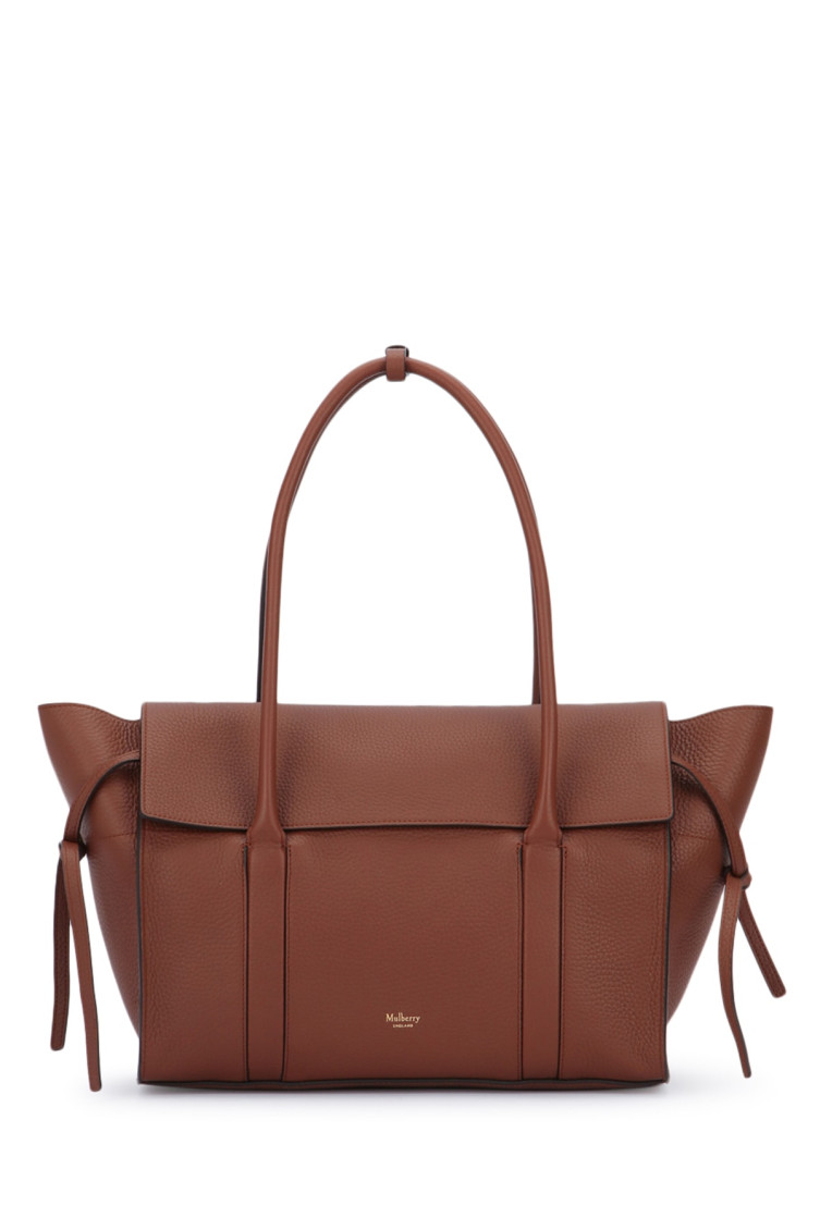 Mulberry Textured Finish Tote Bag With Top Handle