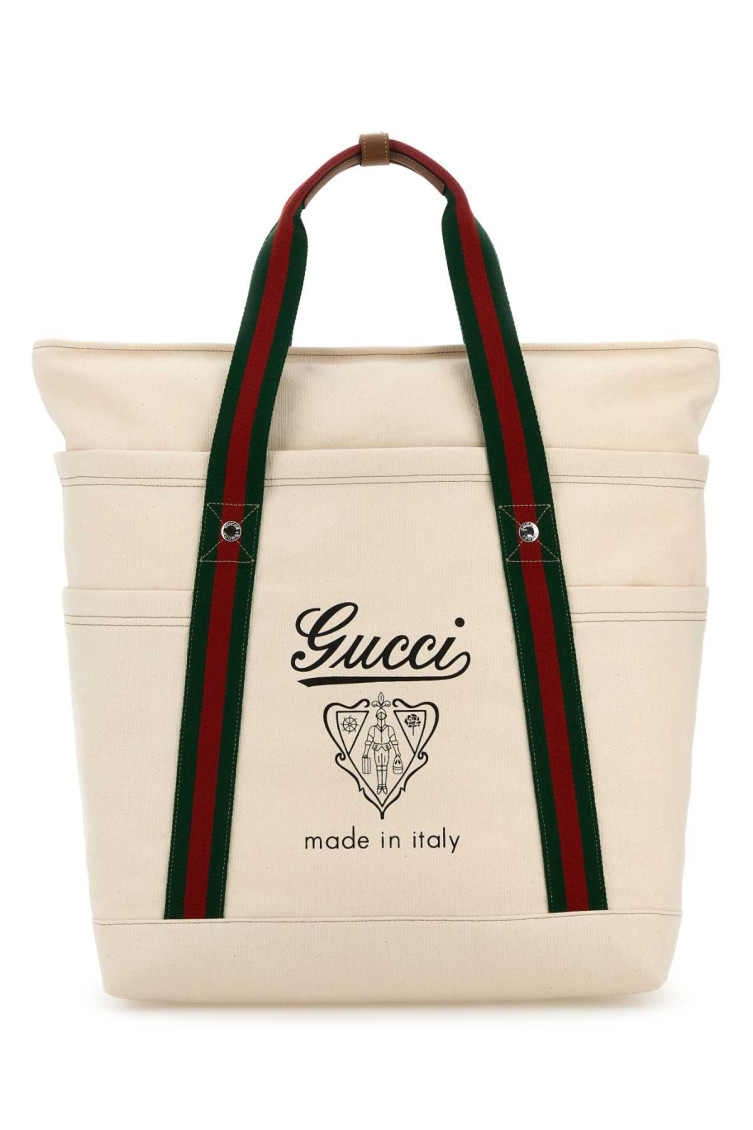 Gucci Ivory Printed Tote