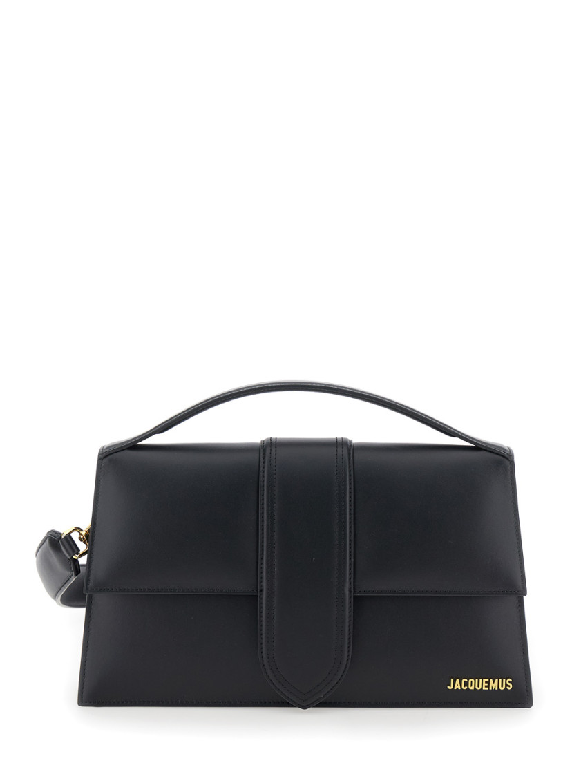 Jacquemus Black Le Bambinou Logo-plaque Tote Bag In Black