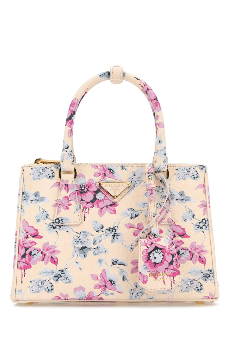 Prada Borsa A Mano Galleria Mini In Pelle Stampata Donna In Multi