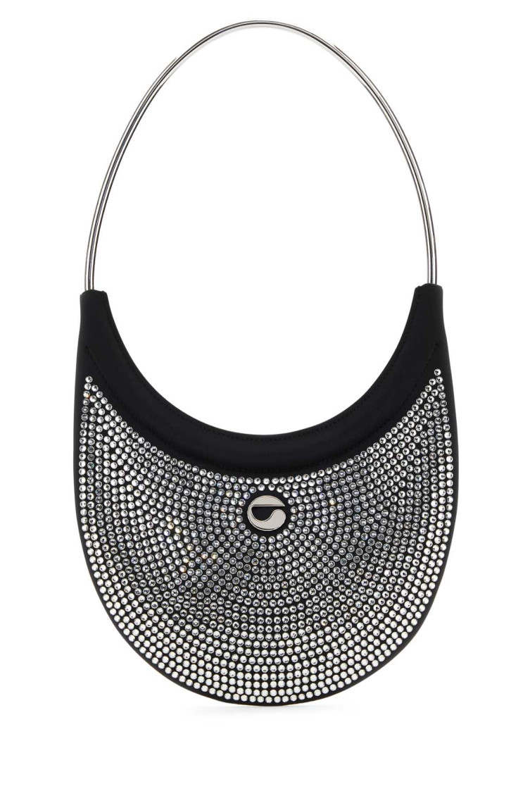 Coperni Embellished Fabric Ring Swipe Shoulder Bag In Multicolor