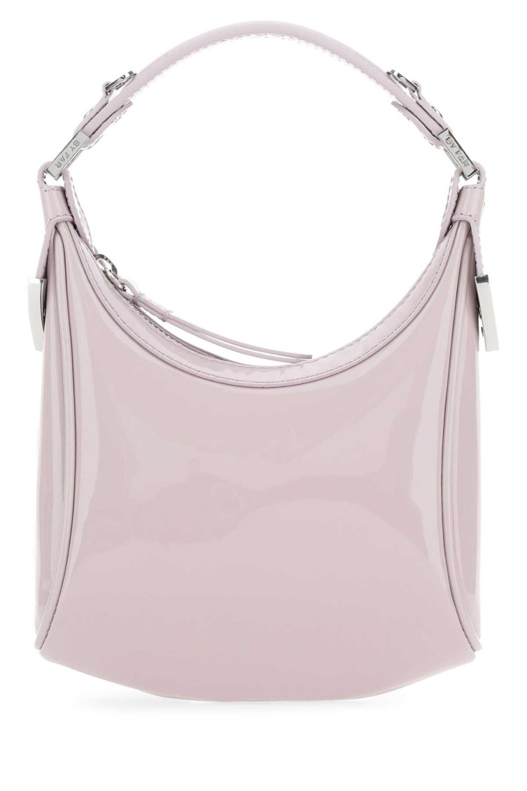 By Far Leather Cosmo Bag With Chain Strap Detail In Purple