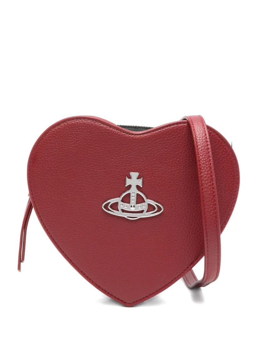 Vivienne Westwood Red Louise Heart Crossbody Bag In Red