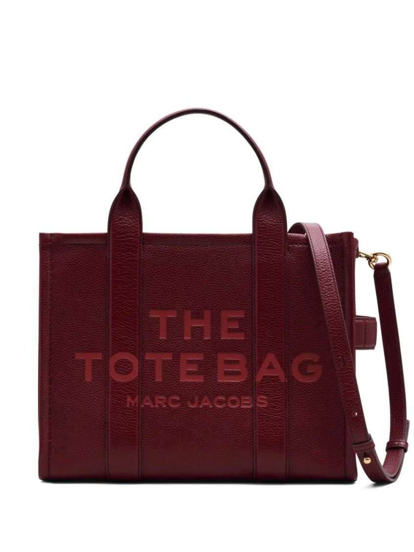 Marc Jacobs Cherry The Leather Small Tote In Red