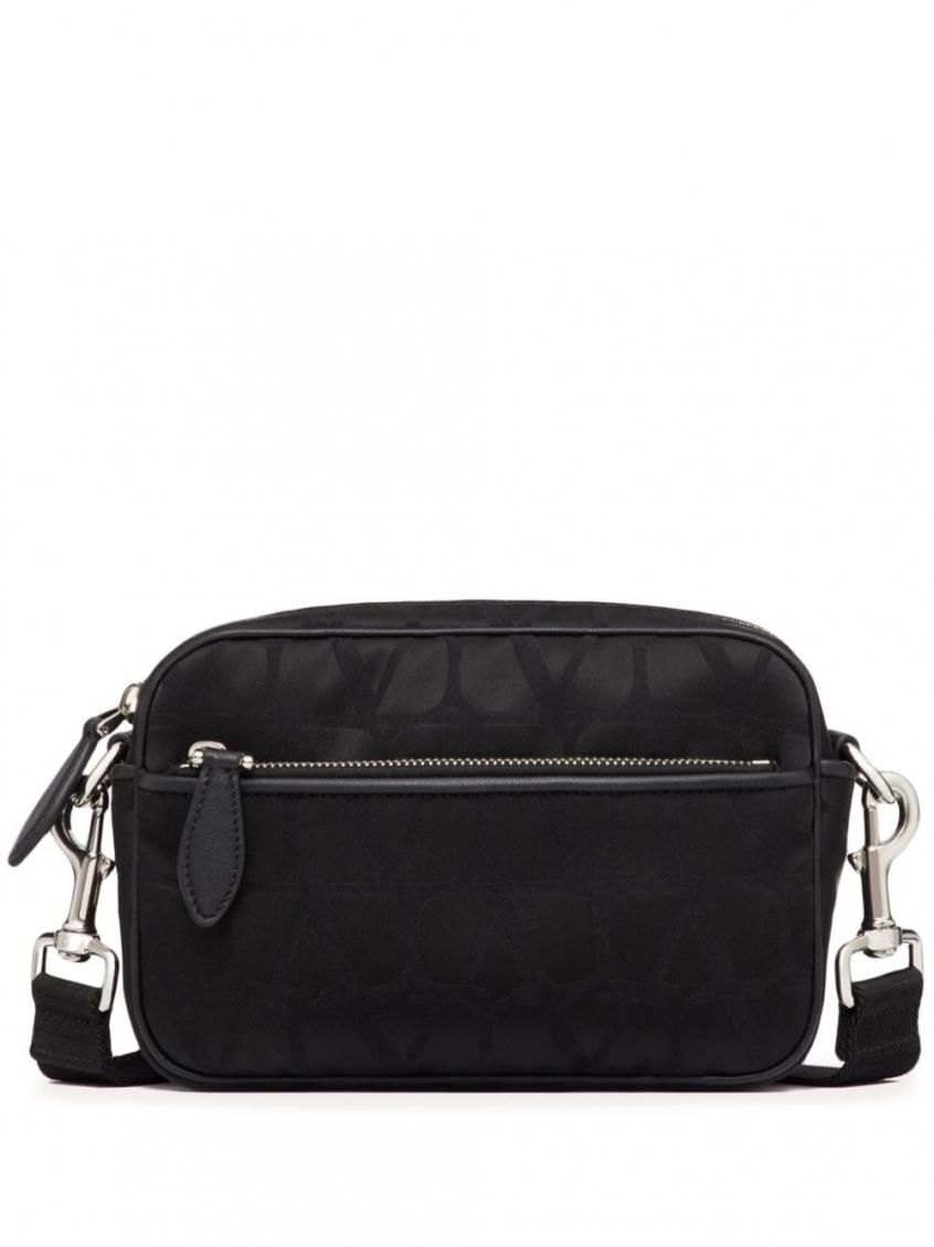Valentino Borsa A Spalla Toile Iconographe In Black