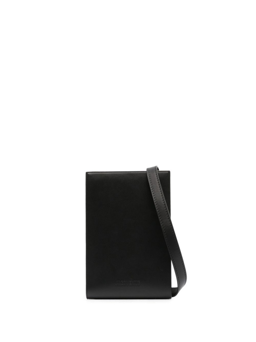 Jacquemus Le Gadju Leather Crossbody Bag In Black
