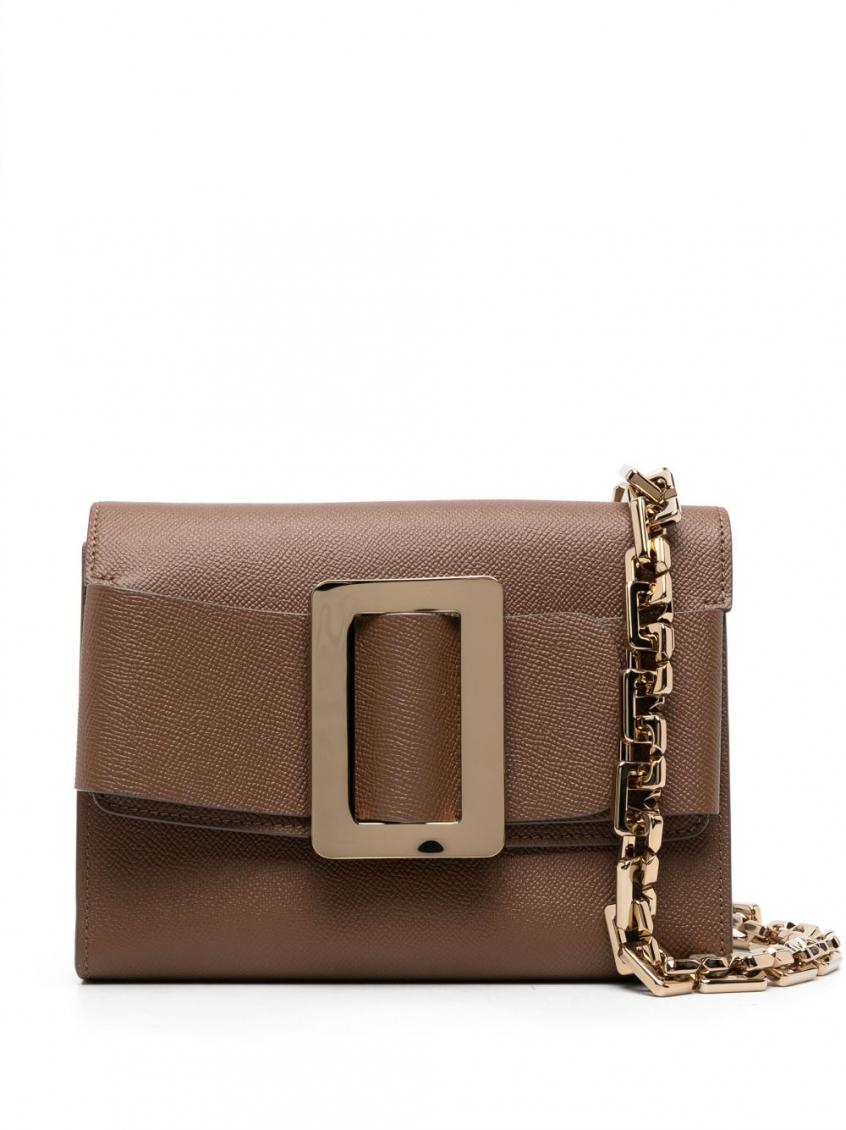 Boyy Women's Buckle Travel Case Epsom Leather Handbag In Brown