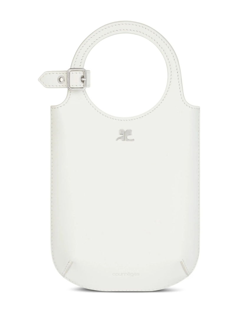 COURRÈGES WHITE HOLY CROSSBODY BAG