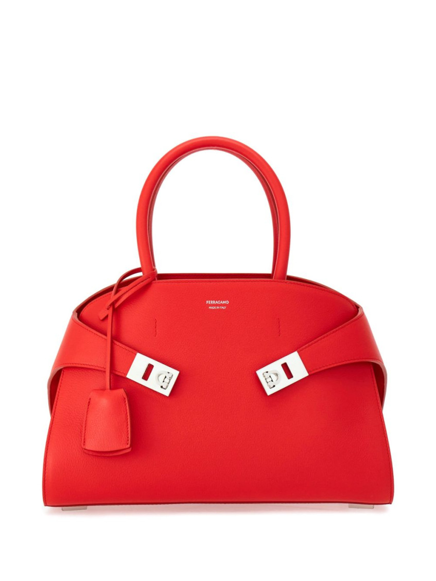 Ferragamo Red Hug Small Satchel