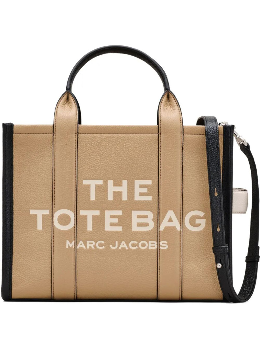 Marc Jacobs Beige The Color Block Medium Tote In Sand