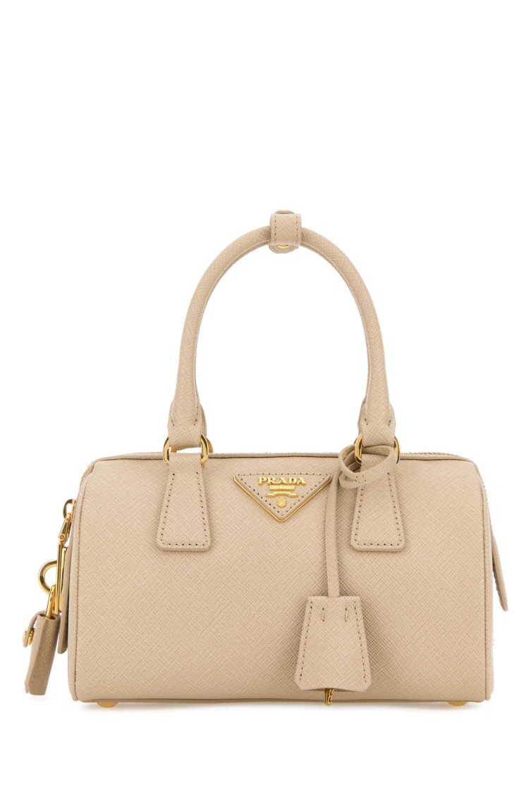 Prada Beige Logo Mini Satchel for Women Online USA at Darveys.com