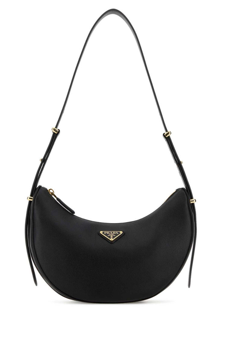 PRADA BLACK LOGO MINI SHOULDER BAG