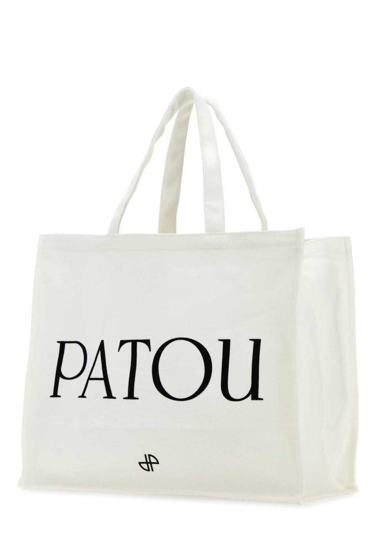 Patou White Patou canvas tote bag for Women Online USA at