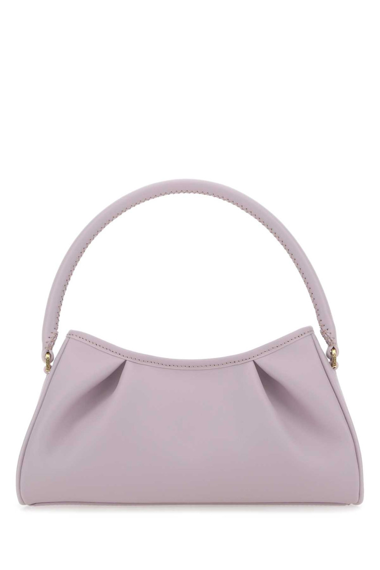 Elleme Lilac Dimple Moon Shoulder Bag In Purple
