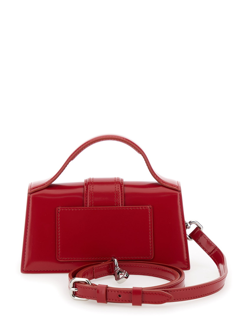 Jacquemus Le Bambino Red Handbag With Removable Shoulder Strap In Leather Woman In Red