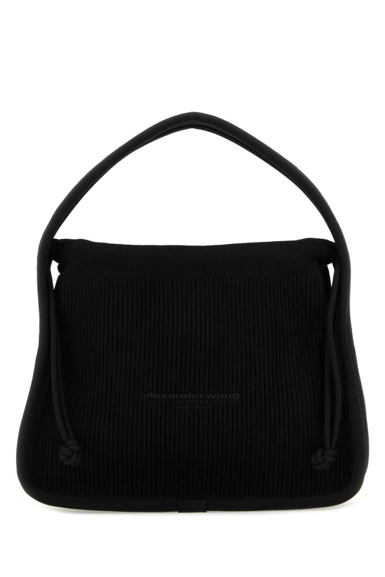 Alexander Wang Shoulder Bag In Black Synthetic Fibers In Black