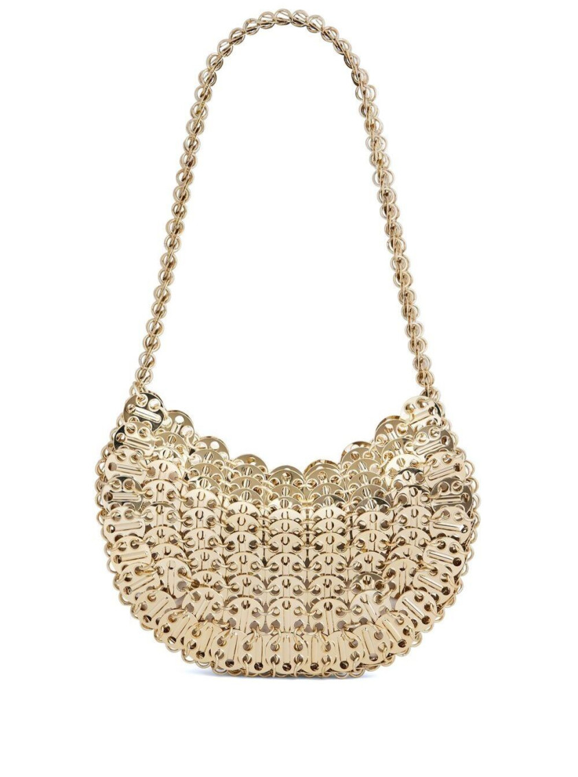 Rabanne Gold Moon 1969 Shoulder Bag In Golden