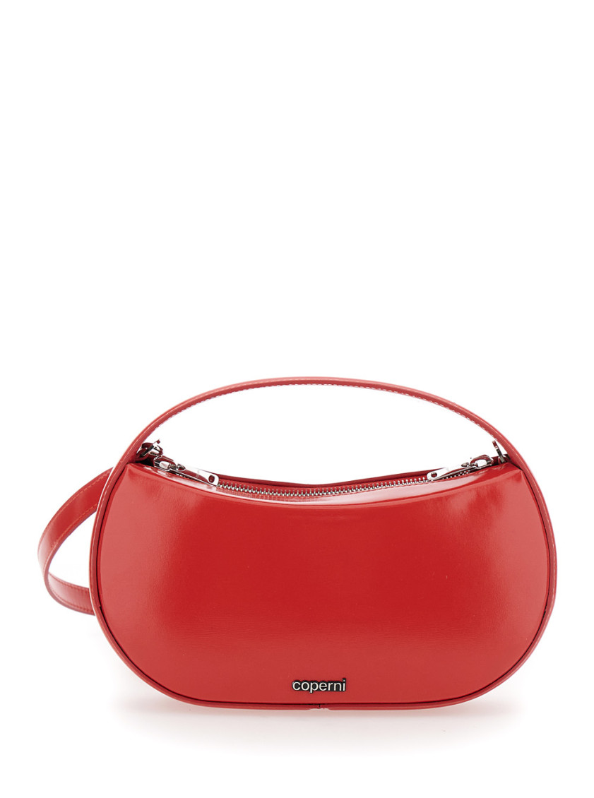 Coperni Sound Swipe Small Red Handbag With Logo Detail In Leather Woman In Red