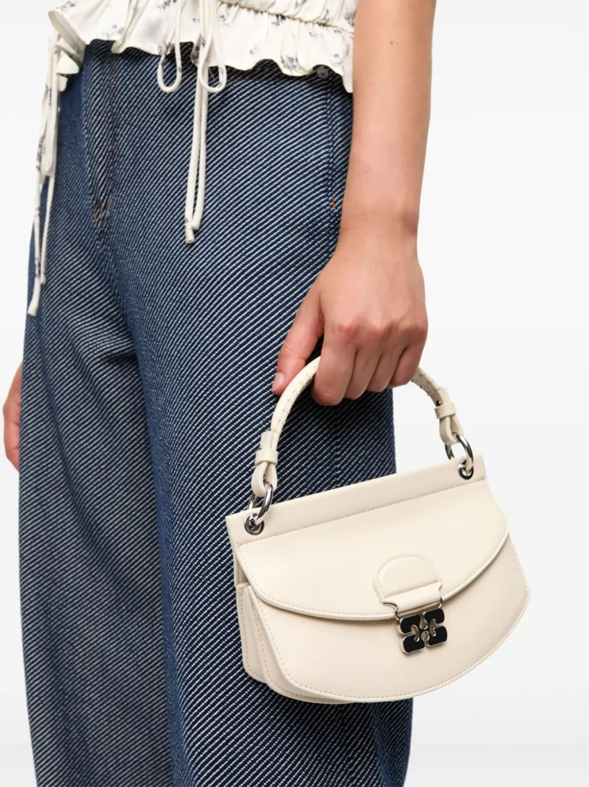Ganni White Apo G Shoulder Bag for Women Online India at Darveys.com