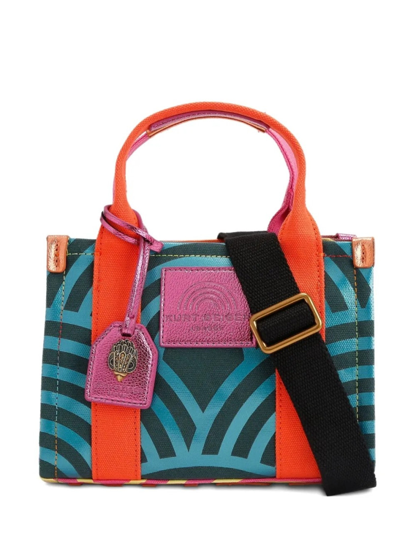 Kurt Geiger London X-small Southbank Canvas Tote In Multi