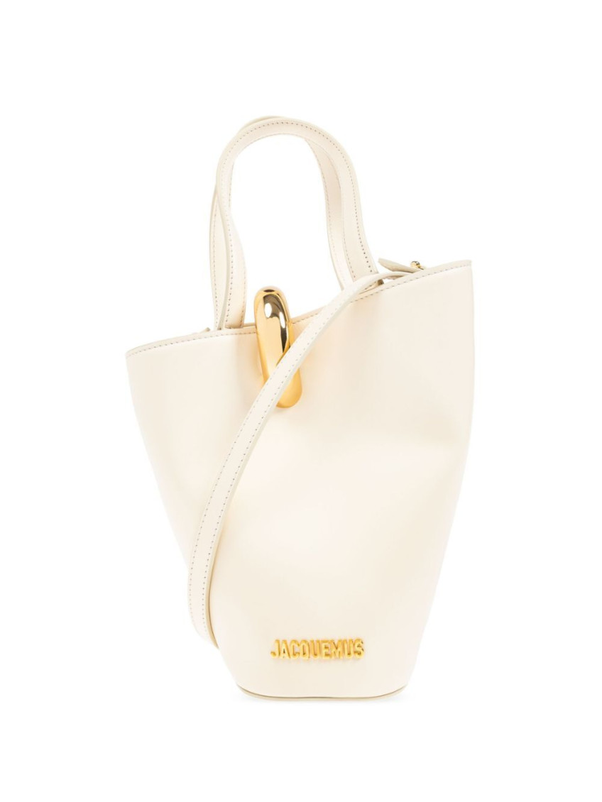 Jacquemus White The Small Bambola Tote Bag In White