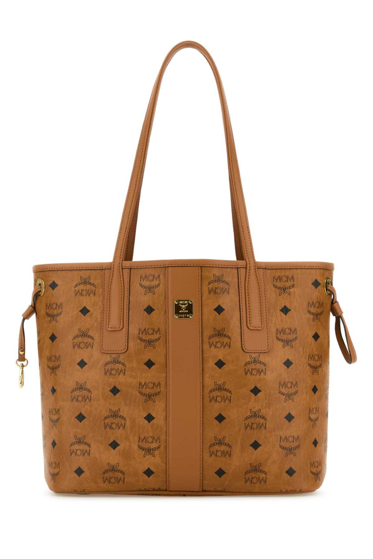 Mcm Canvas Liz Shopping Bag Drawstring
