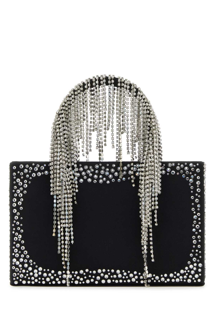 Kara Nappa Leather Chain Strap Handbag In Black