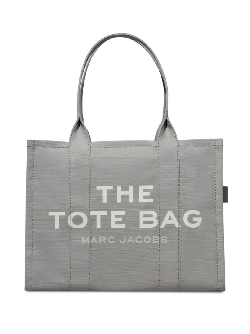 Shop Marc Jacobs Grey The Large Tote Bag
