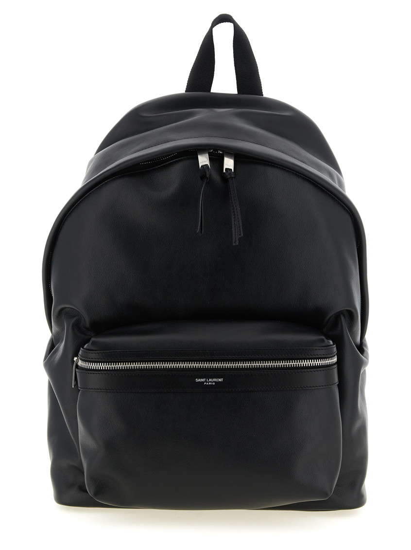 Saint Laurent Black City Large Backpack for Men Online USA at