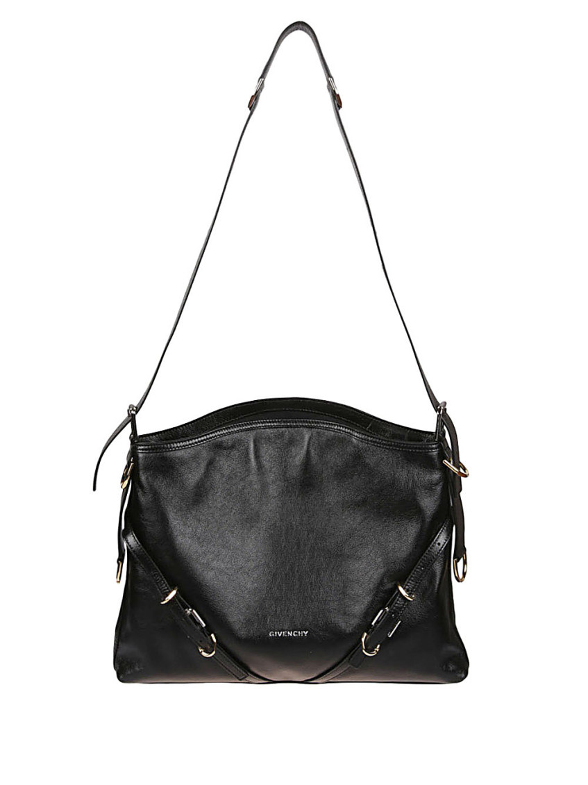 Givenchy Voyou Medium Bag In Leather In Black