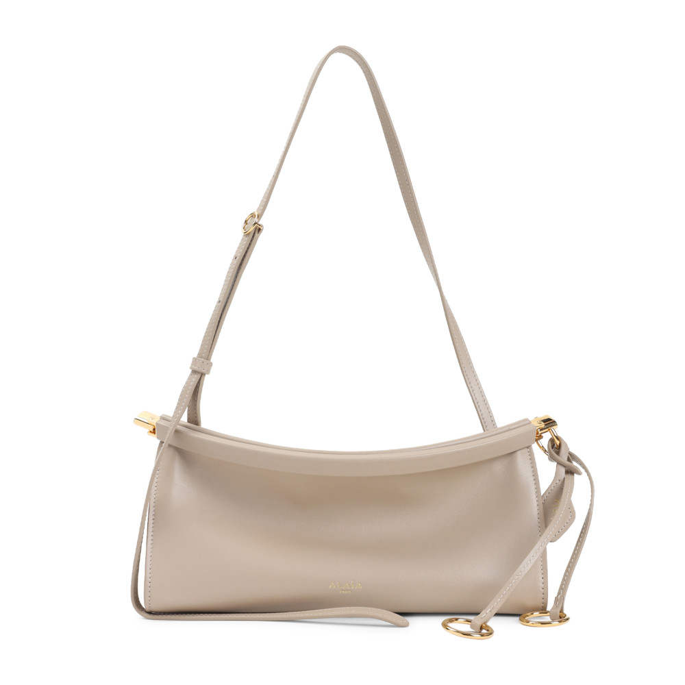 Alaïa Grey Le Click Shoulder Bag In Gray