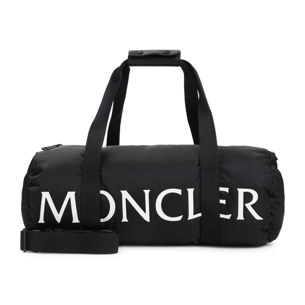 Moncler Duddle Gym Weekeng Black Polyamide Tote Bag In Black